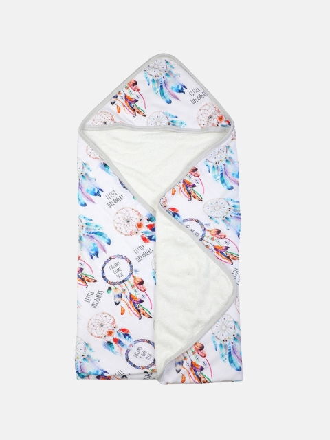 

Softsens Multi-Coloured GSM 120 Dreamcatcher Super Soft Muslin Hooded Towel