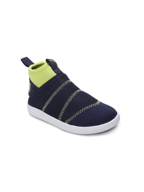 

Puma Kids Blue Colourblocked Slip-On Sneakers