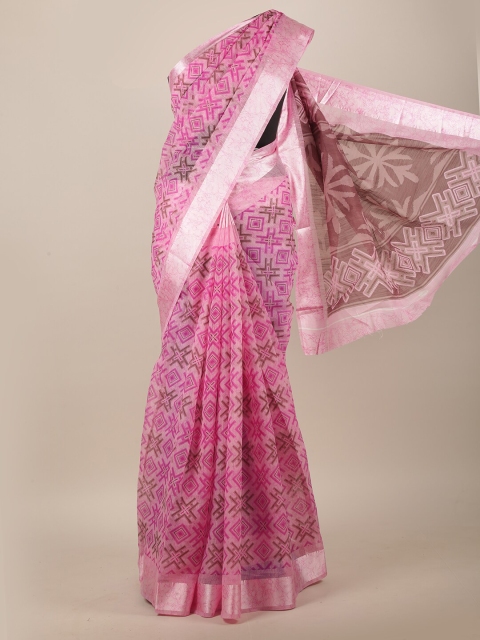 

Pothys Pink & Brown Saree