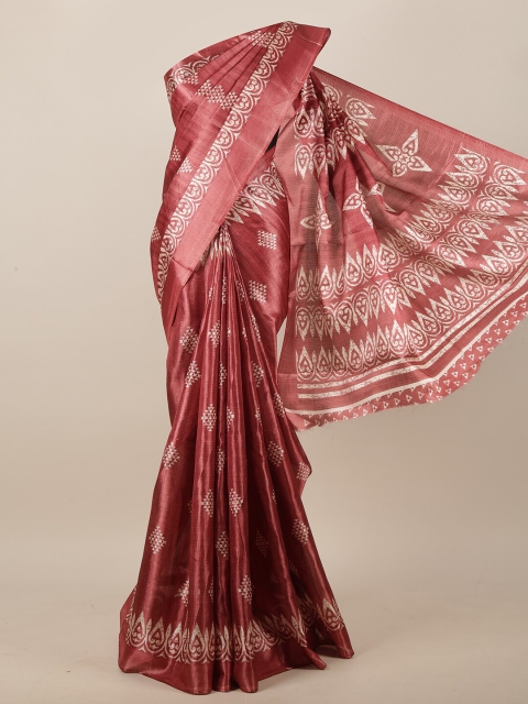 

Pothys Maroon & White Saree