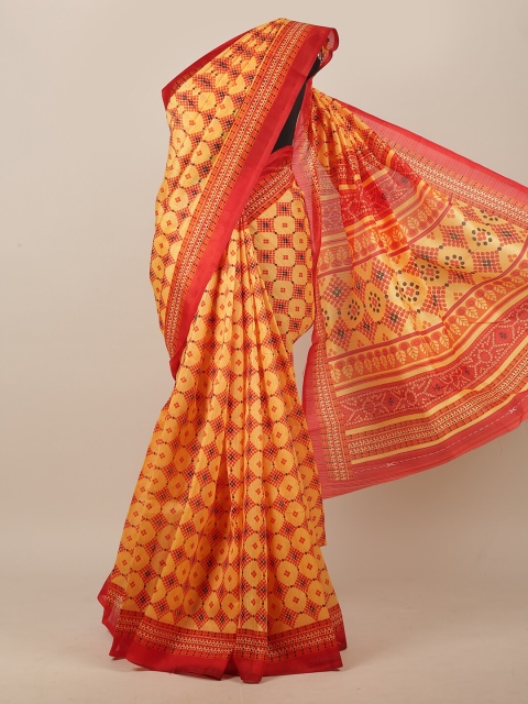 

Pothys Orange & Red Saree
