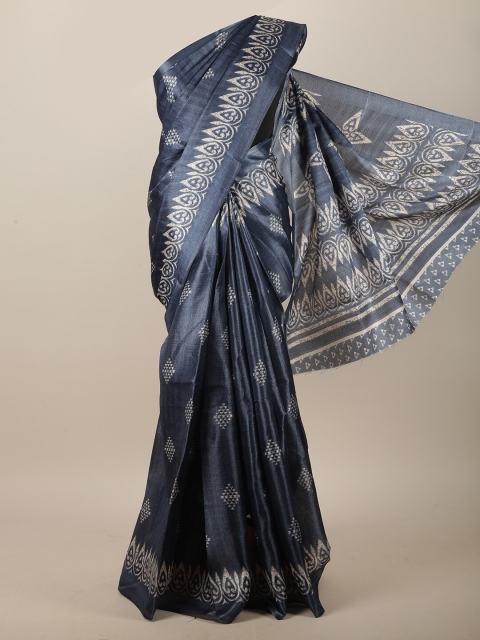 

Pothys Grey & Beige Ethnic Motifs Saree