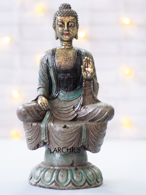 

Archies Grey Meditating Buddha Idol Showpiece
