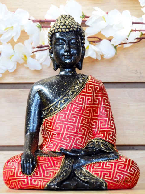 

Archies Black & Orange Buddha Idol Showpiece