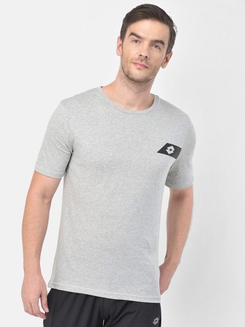 

Lotto Men Grey Melange T-shirt