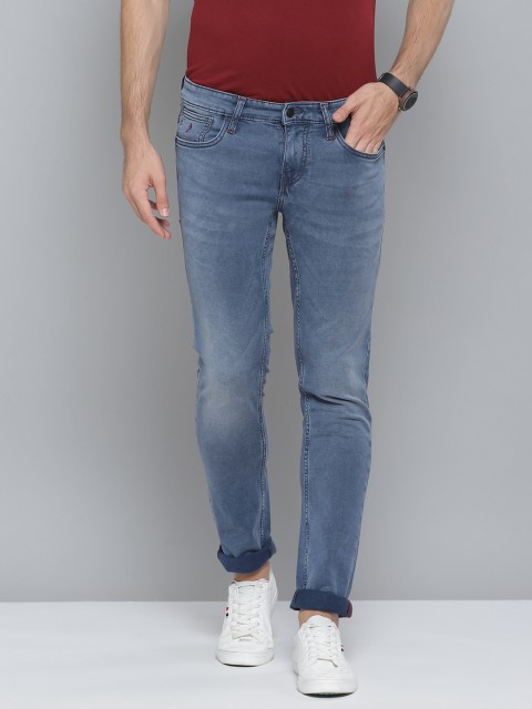 

Indian Terrain Men Blue Slim Fit Light Fade Stretchable Jeans