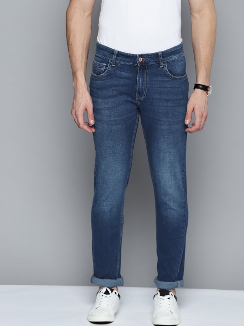 

Indian Terrain Men Navy Blue Brooklyn Regular Fit Light Fade Stretchable Jeans