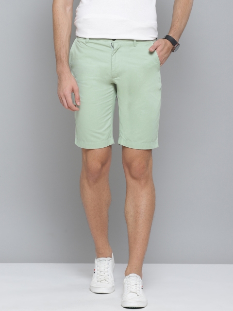 

Indian Terrain Men Green Slim Fit Shorts