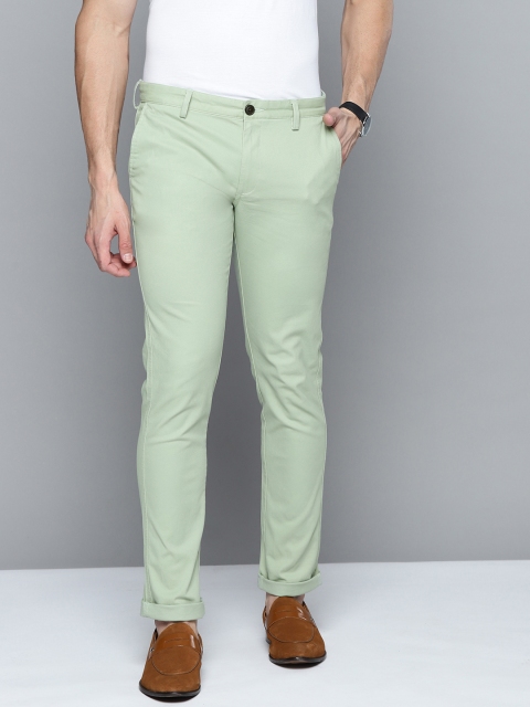 

Indian Terrain Men Mint Green Brooklyn Slim Fit Chinos Trousers