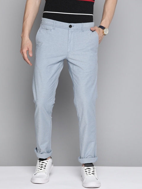 

Indian Terrain Men Blue Solid Brooklyn Slim Fit Trousers