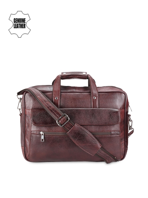 

Teakwood Leathers Men Brown Genuine Leather Laptop Bag
