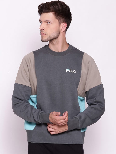 

FILA Men Grey Sweatshirt