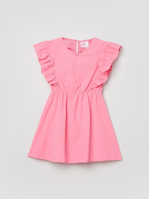 

max Girls Pink Pure Cotton Dress