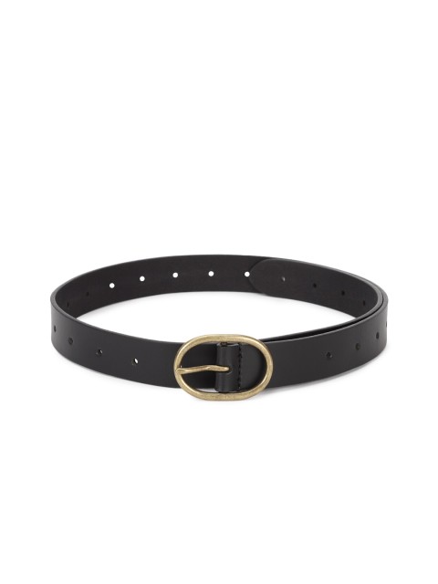 

AMERICAN EAGLE OUTFITTERS Women Black Leather Belt
