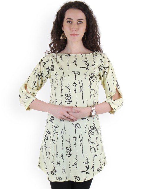 

Ruhaans Cream-Coloured Printed Tunic