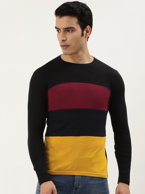 

GESPO Men Multicoloured Colourblocked T-shirt, Multi