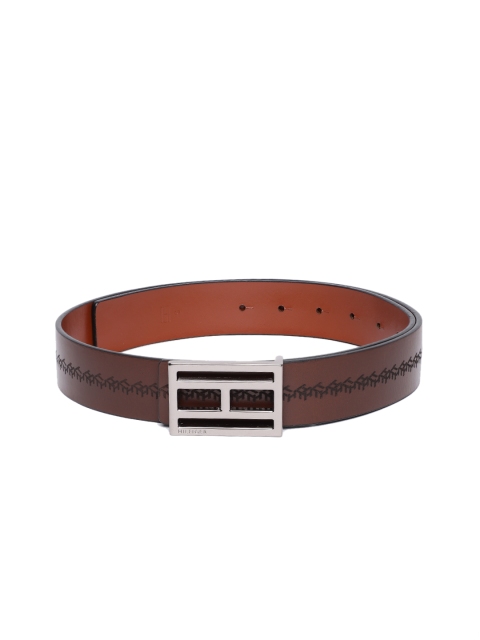 

Tommy Hilfiger Men Brown Textured Leather Belt