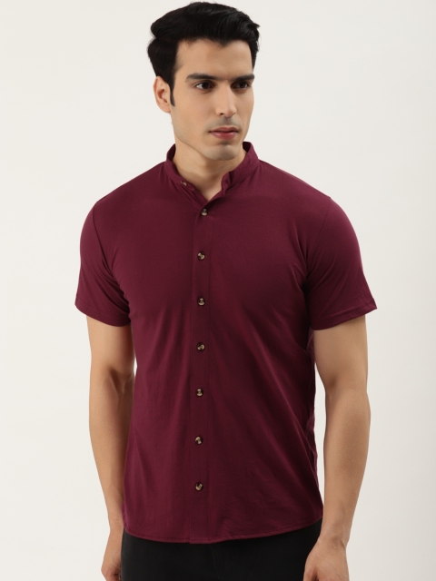 

GESPO Men Maroon Comfort Opaque Cotton Casual Shirt