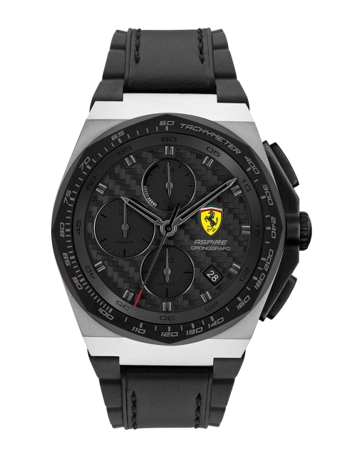 

SCUDERIA FERRARI Men Black Analogue ASPIRE Chronograph Watch 0830868