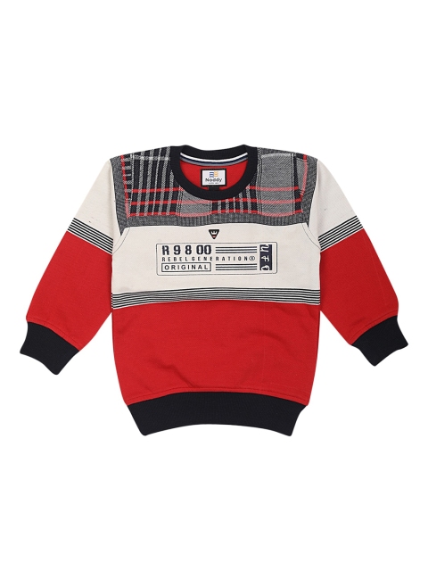 

Noddy Boys Red Colourblocked Sweatshirt