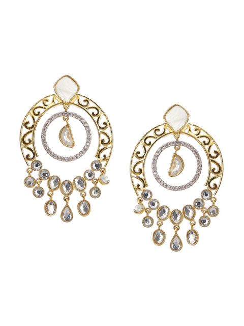 

Biba Gold-Plated Handcrafted Contemporary Drop Earrings