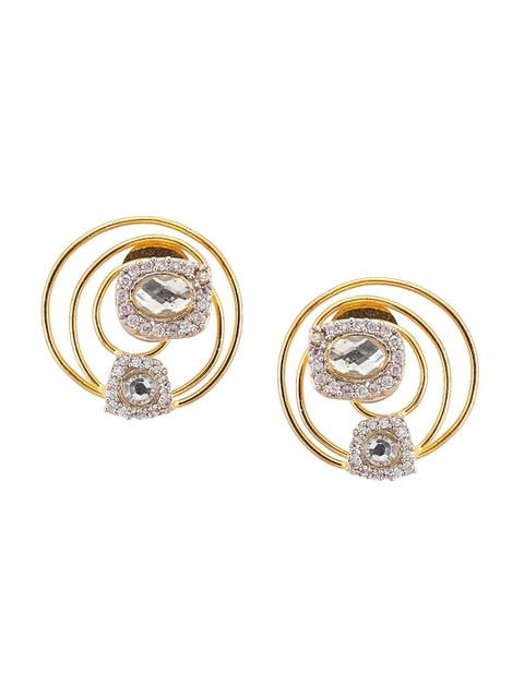 

Biba Woman Gold-Toned Contemporary Studs Earrings