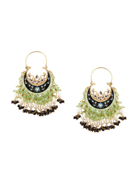 

Biba Blue & Green Contemporary Chandbalis Earrings