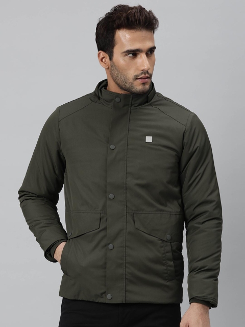 

RARE RABBIT Men Olive Green Lightweight Tailored Jacket