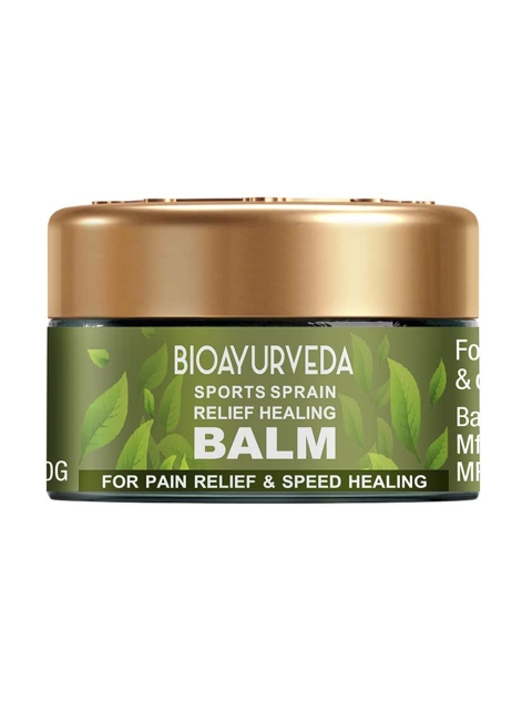 

BIOAYURVEDA Sports Sprain Relief Healing Balm - 20 g, Green