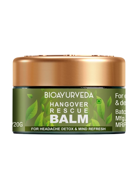 

BIOAYURVEDA Hangover Rescue Balm- 20g, Green