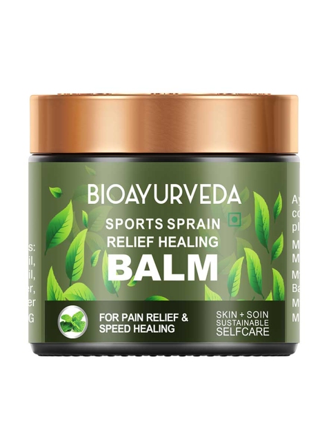 

BIOAYURVEDA Sports Sprain Relief Healing Balm - 120 g, Green