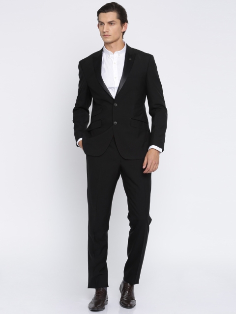 

Raymond Men Black Single-Breasted Slim Fit Party Suit