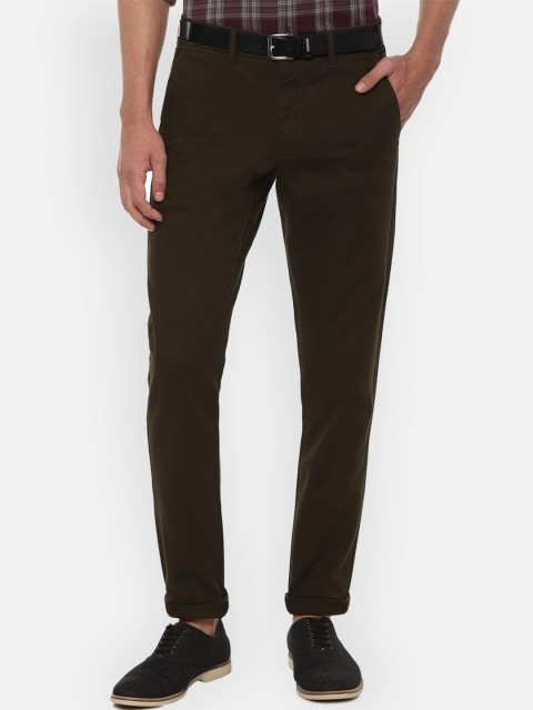 

Van Heusen Sport Men Brown Slim Fit Pure Cotton Trousers