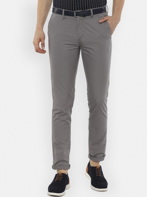 

Van Heusen Sport Men Grey Pure Cotton Slim Fit Chinos Trousers