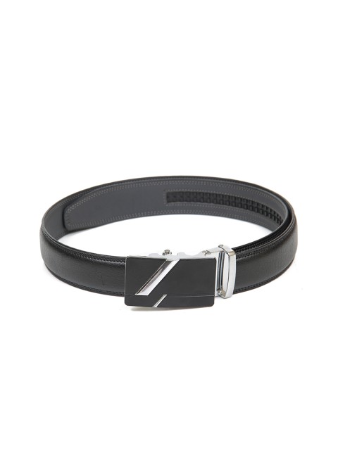 

Calvadoss Men Black Textured PU Formal Belt