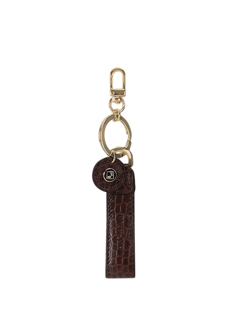 

Da Milano Brown Textured Key Chain