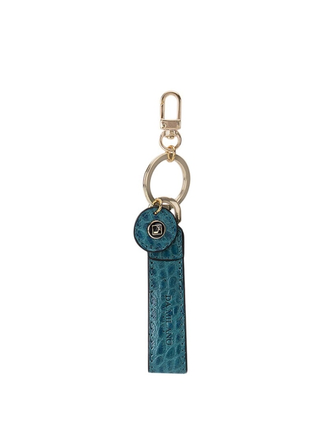 

Da Milano Teal-Blue Textured Key Chain