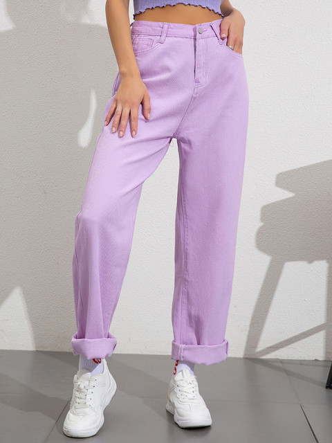 

URBANIC Women Lavender Relaxed Fit Jeans