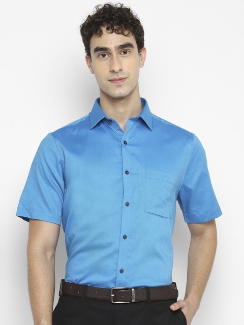 

Turtle Men Blue Opaque Formal Shirt