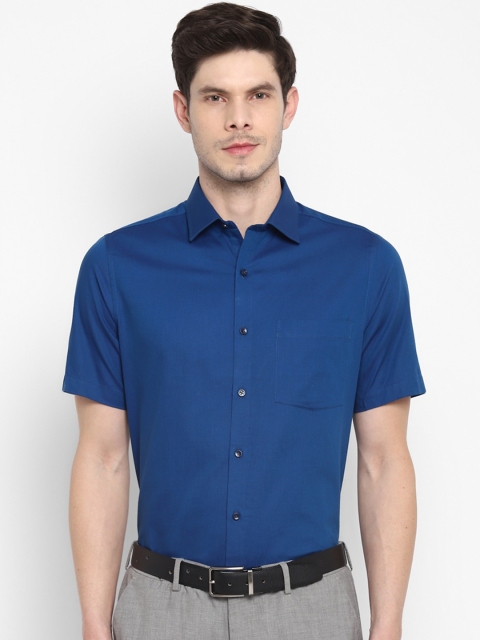 

Turtle Men Blue Opaque Formal Shirt
