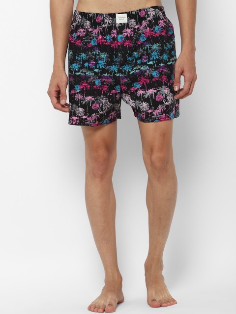 

AMERICAN EAGLE OUTFITTERS Men Black & Pink Printed Boxers