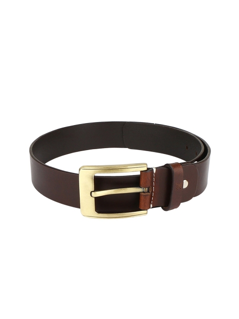 

Aditi Wasan Men Brown Solid Formal Genuine Leather Belt