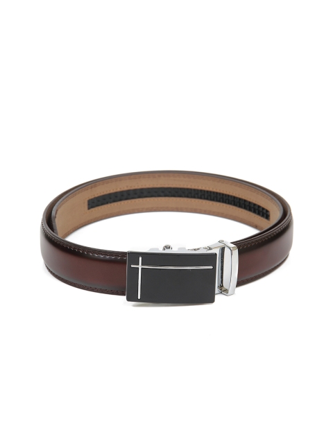 

Calvadoss Men Brown Textured PU Formal Belt