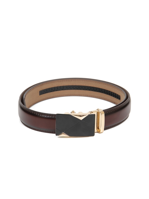 

Calvadoss Men Brown PU No Holes Belt