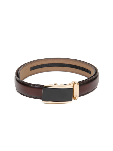 

Calvadoss Men Brown Textured PU Formal Belt