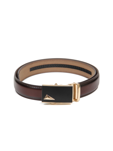 

Calvadoss Men Brown Textured PU No Holes Formal Belt