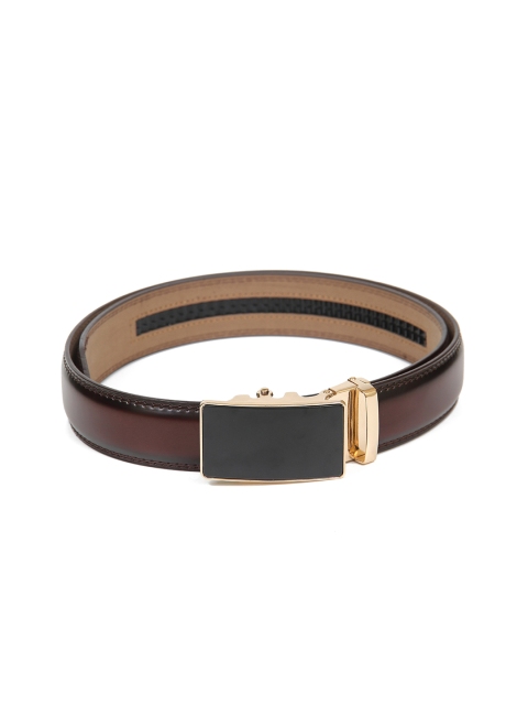 

Calvadoss Men Brown Textured PU Belt