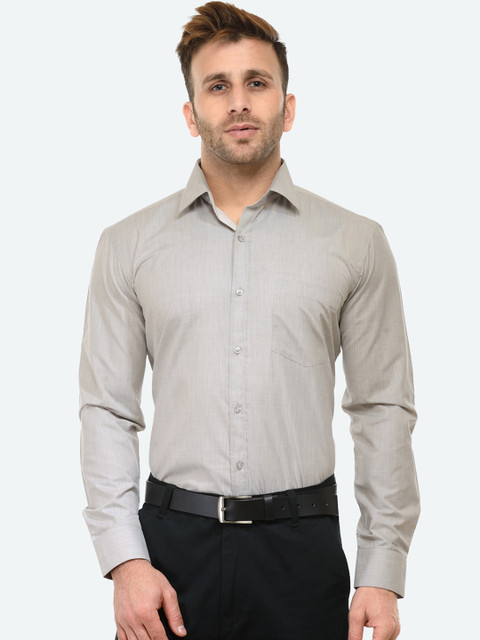 

RG DESIGNERS Men Grey Slim Fit Opaque Formal Shirt