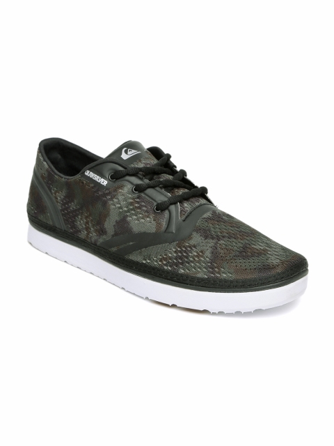 

Quiksilver Men Olive Green Camouflage Print Sneakers