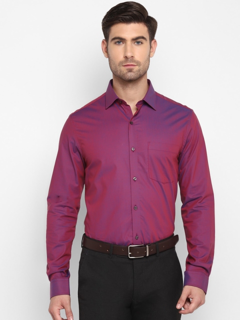 

Turtle Men Purple Slim Fit Opaque Formal Shirt